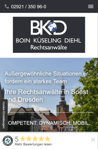 BKD Boin Küseling Diehl Rechtsanwälte | Handy